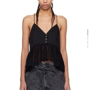 Isabel Marant Etoile Black Sogane Camisole